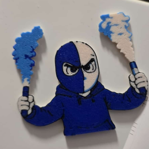 Fan-Figur mit Fackel