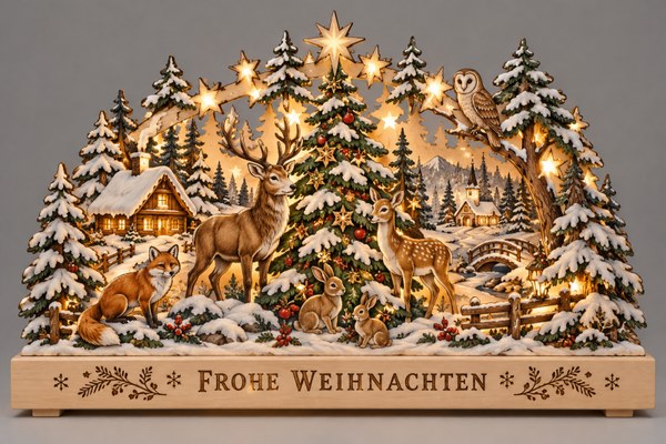 Leuchtender Weihnachtsschwibbogen 03