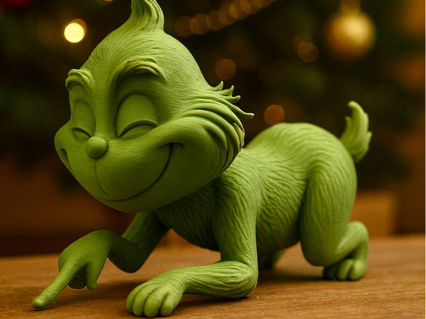 Amüsierter Grinch