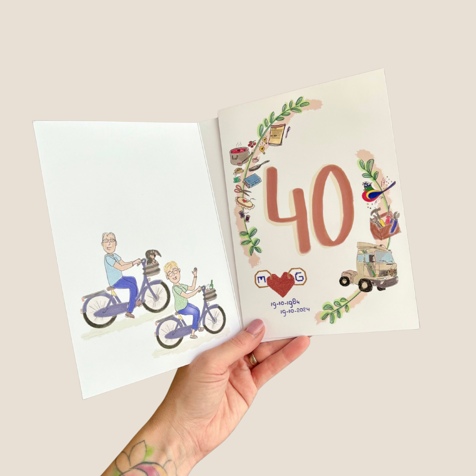 illustratie uitnodiging Maartje Peeters-Eikmans 