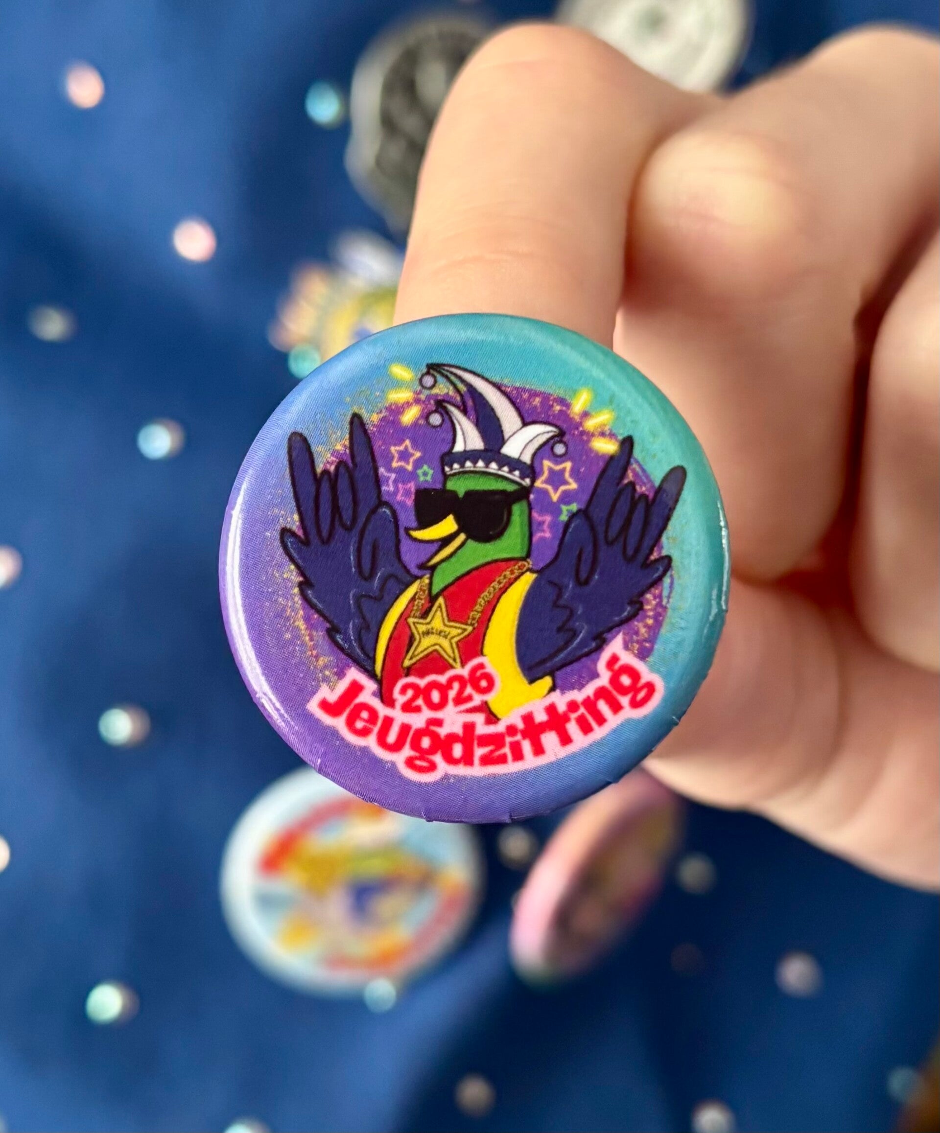 illustratie button Vastelaovend