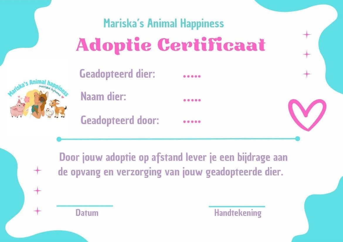 Adoptie op afstand Hond per jaar