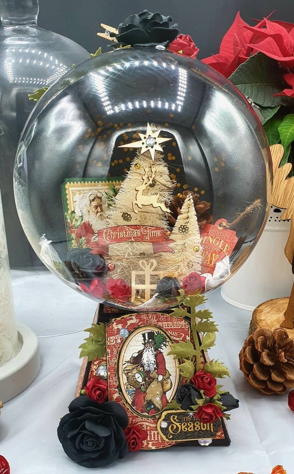Centre de table "Boule à neige de Noël"