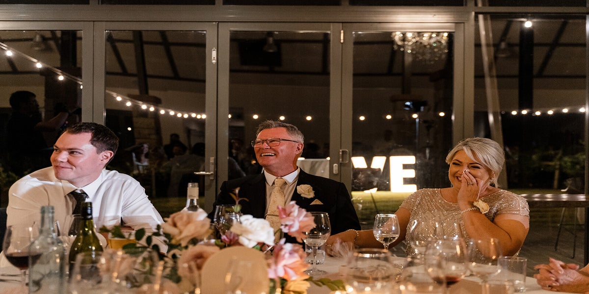 Hunter Valley wedding reception MC moment
