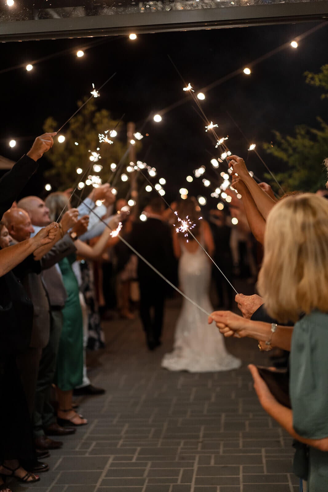 A couple celebrating after their personal wedding ceremony in Blue Mountains