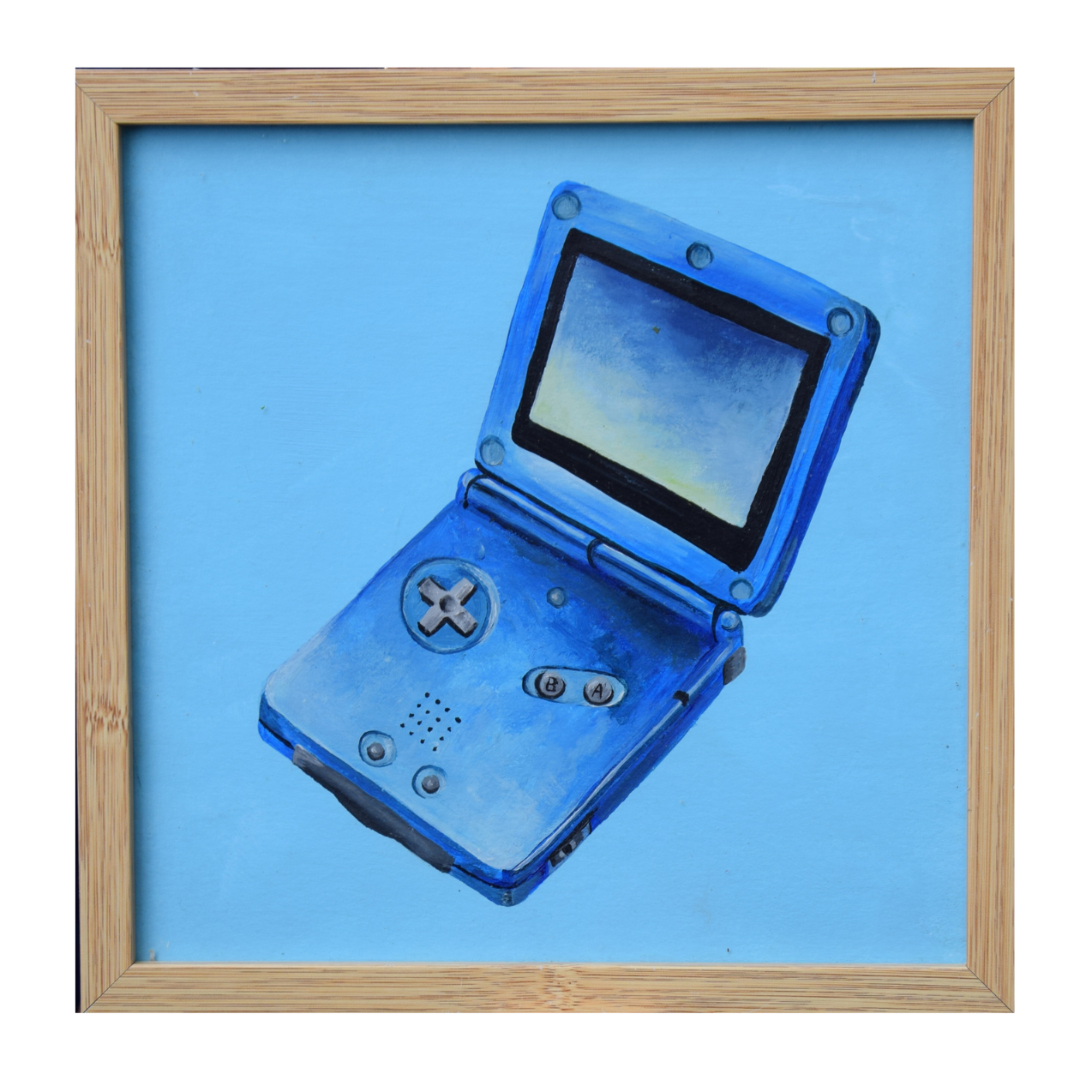 Schilderij gameboy 21x21 cm