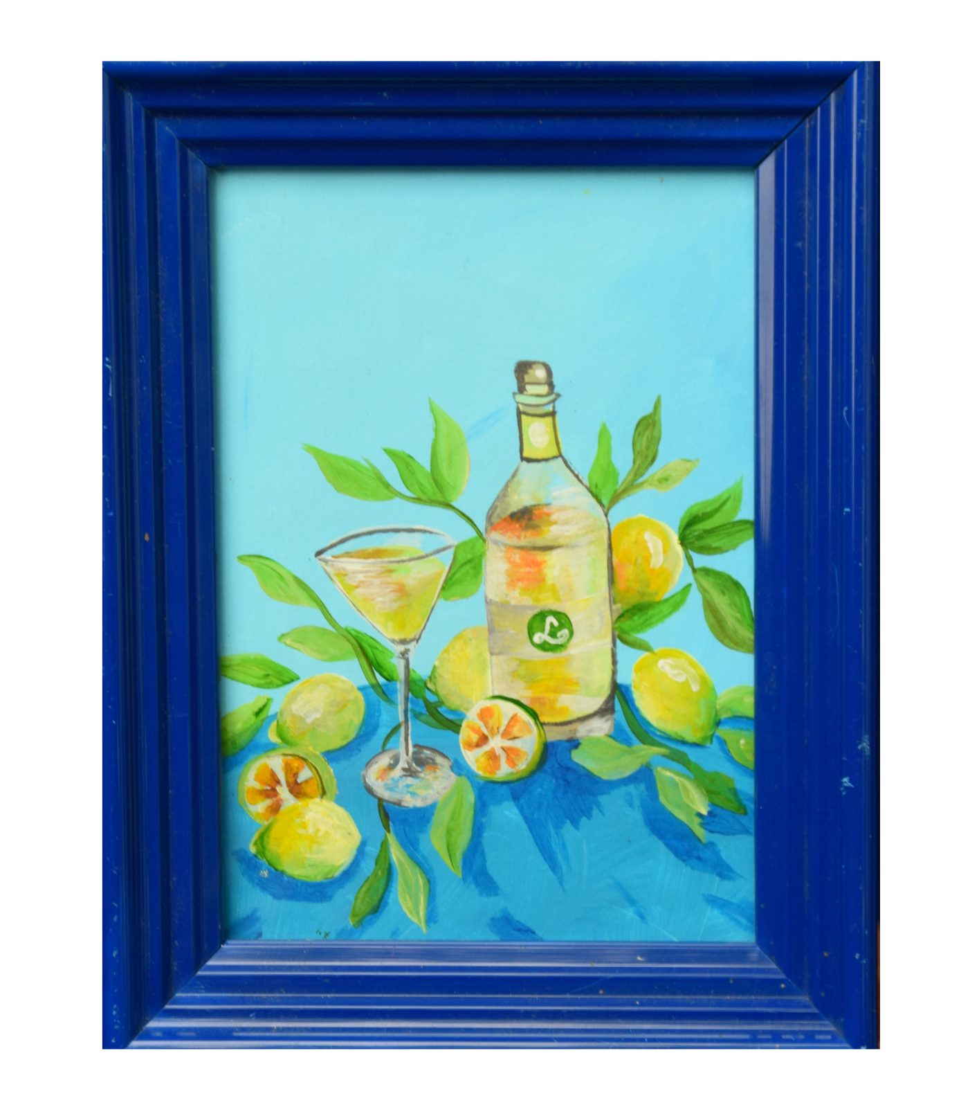 Schilderij limoncello 21x16 cm