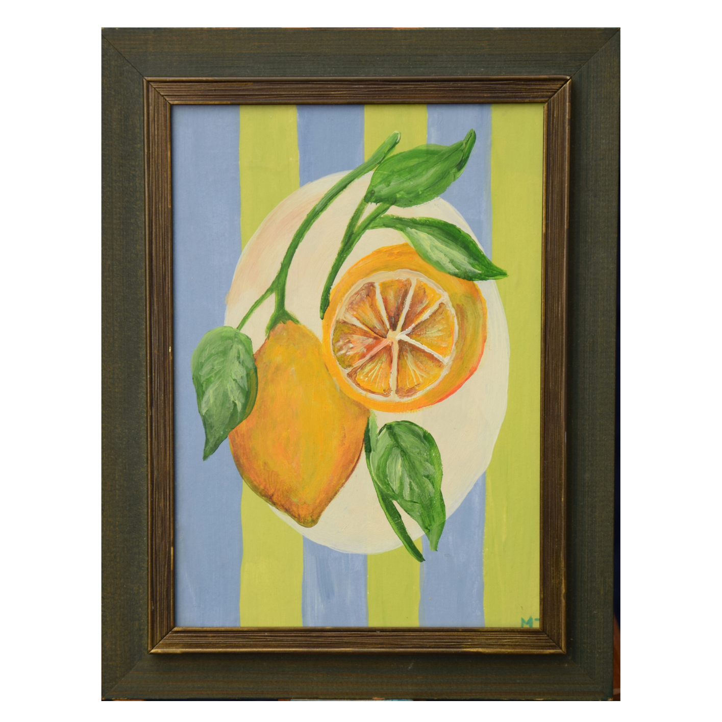 Schilderij citroenen 22x17 cm