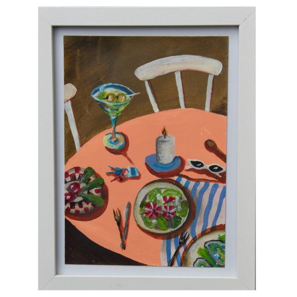Schilderij tafelen martini 26x20 cm