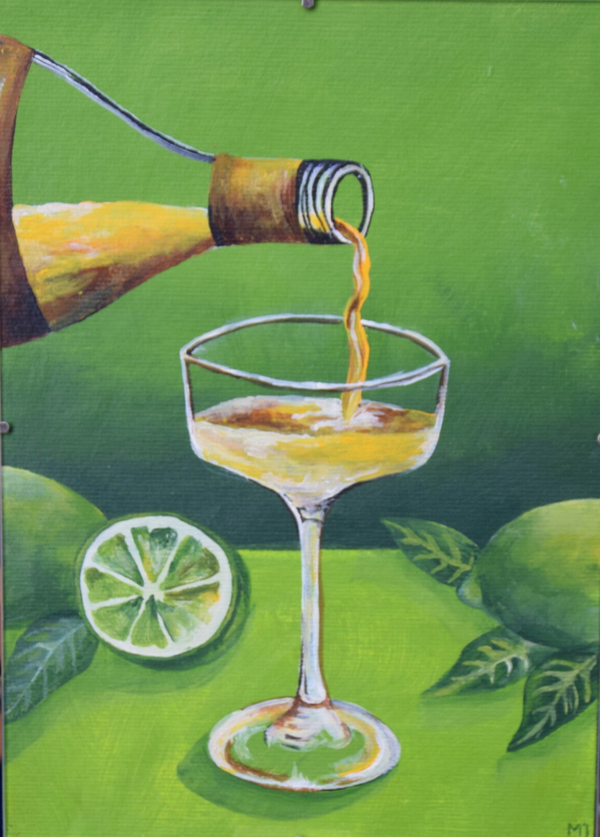 Schilderij limoen 20x28 cm