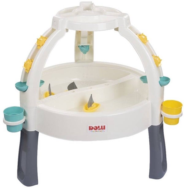 Dolu Fountain Zand/Watertafel met Accesoires Wit/Grijs