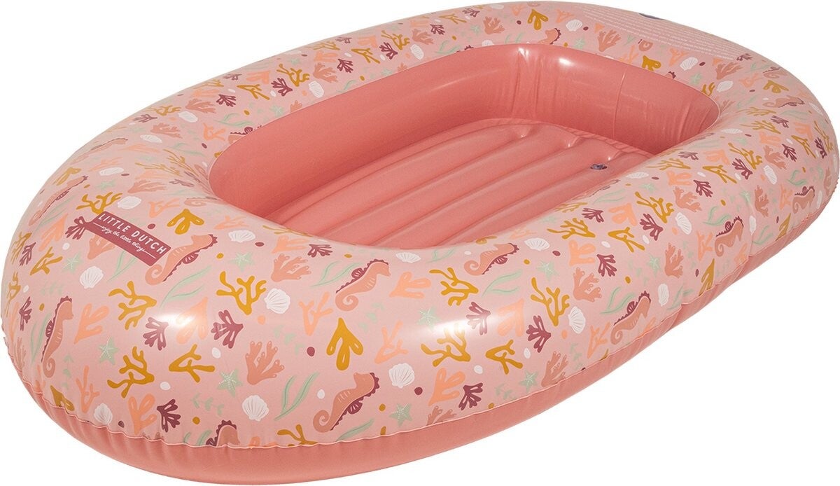 Little Dutch Ocean Dreams opblaasboot 100x67 cm roze