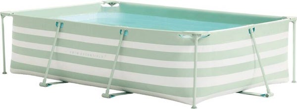 Swim Essentials Luxe Groen Gestreept Zwembad, 300x200x75cm
