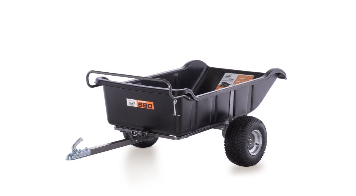 SHARK ATV TRAILER GARDEN 680 BLACK