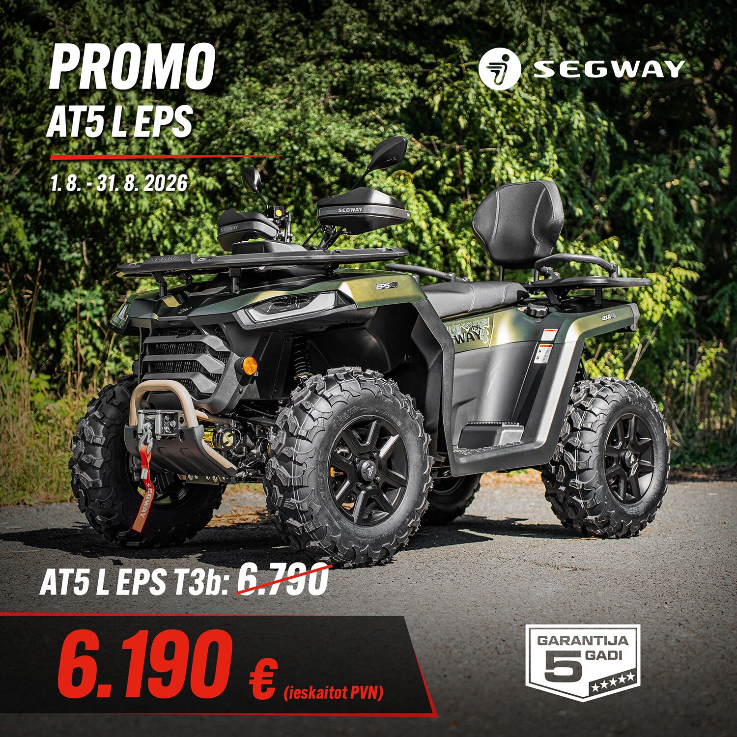 Segway AT5 L EPS (T3b) VASARAS PIEDĀVĀJUMS