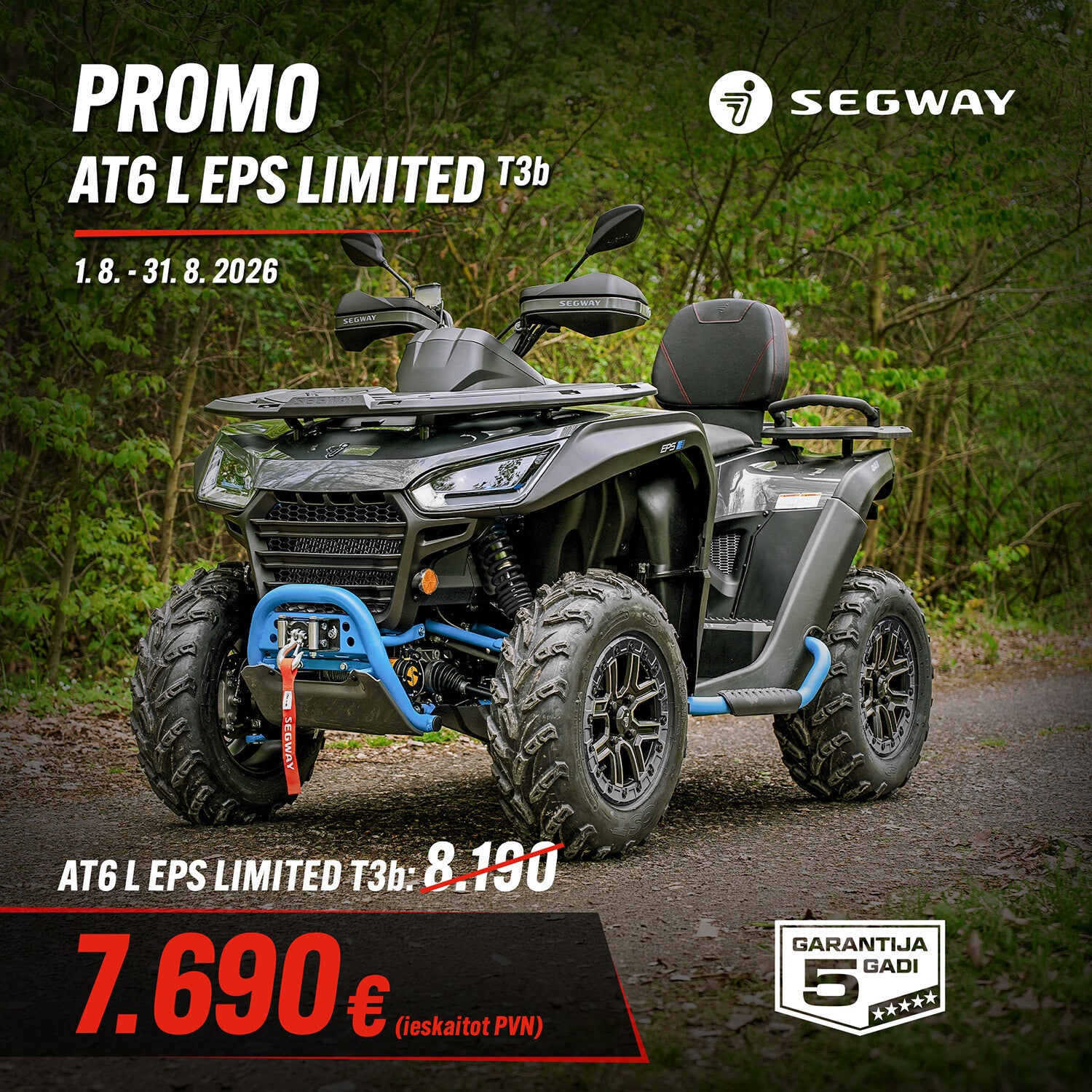 Segway Snarler AT6 EPS Limited (T3b) VASARAS PIEDĀVĀJUMS