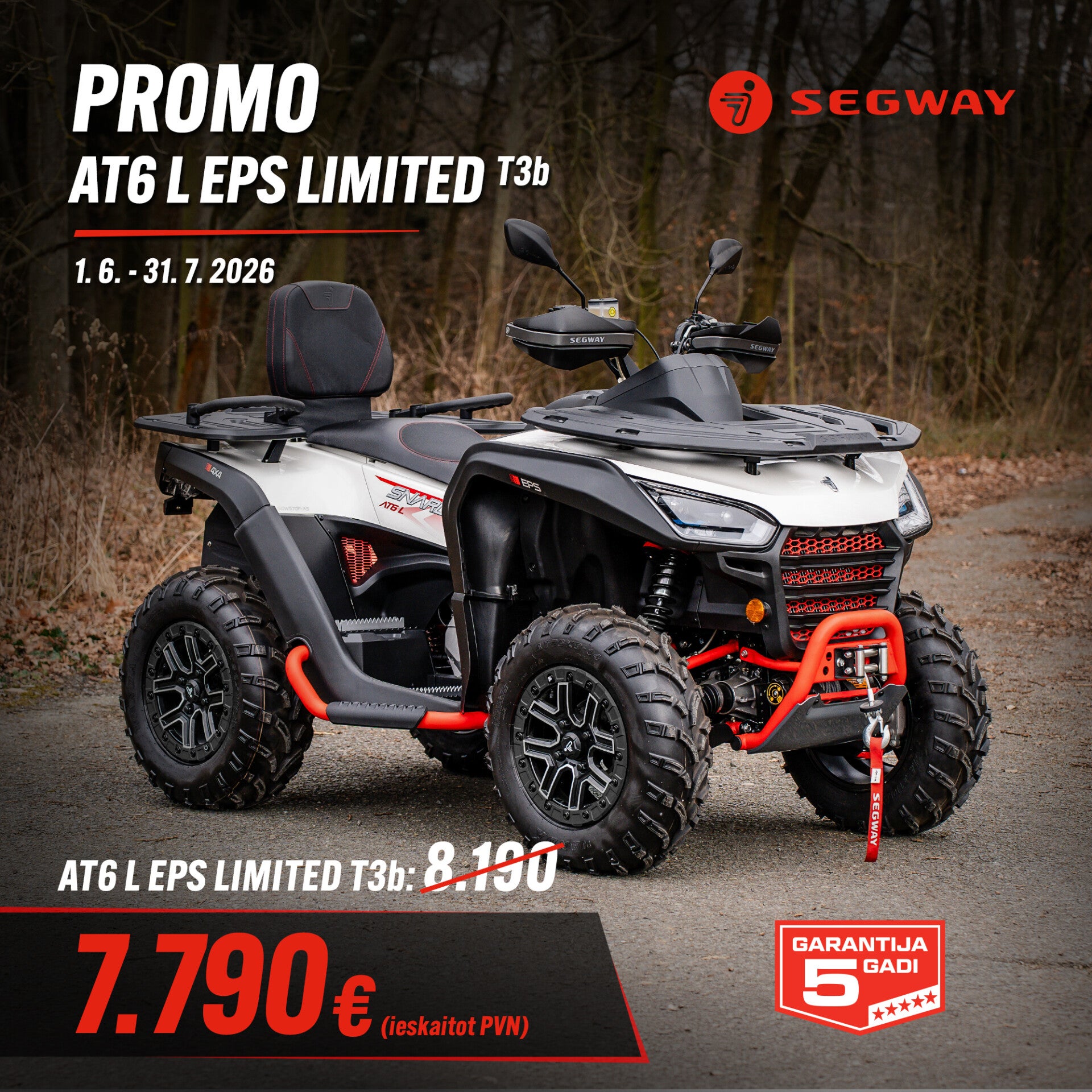 Segway Snarler AT6 EPS Limited (T3b) VASARAS PIEDĀVĀJUMS