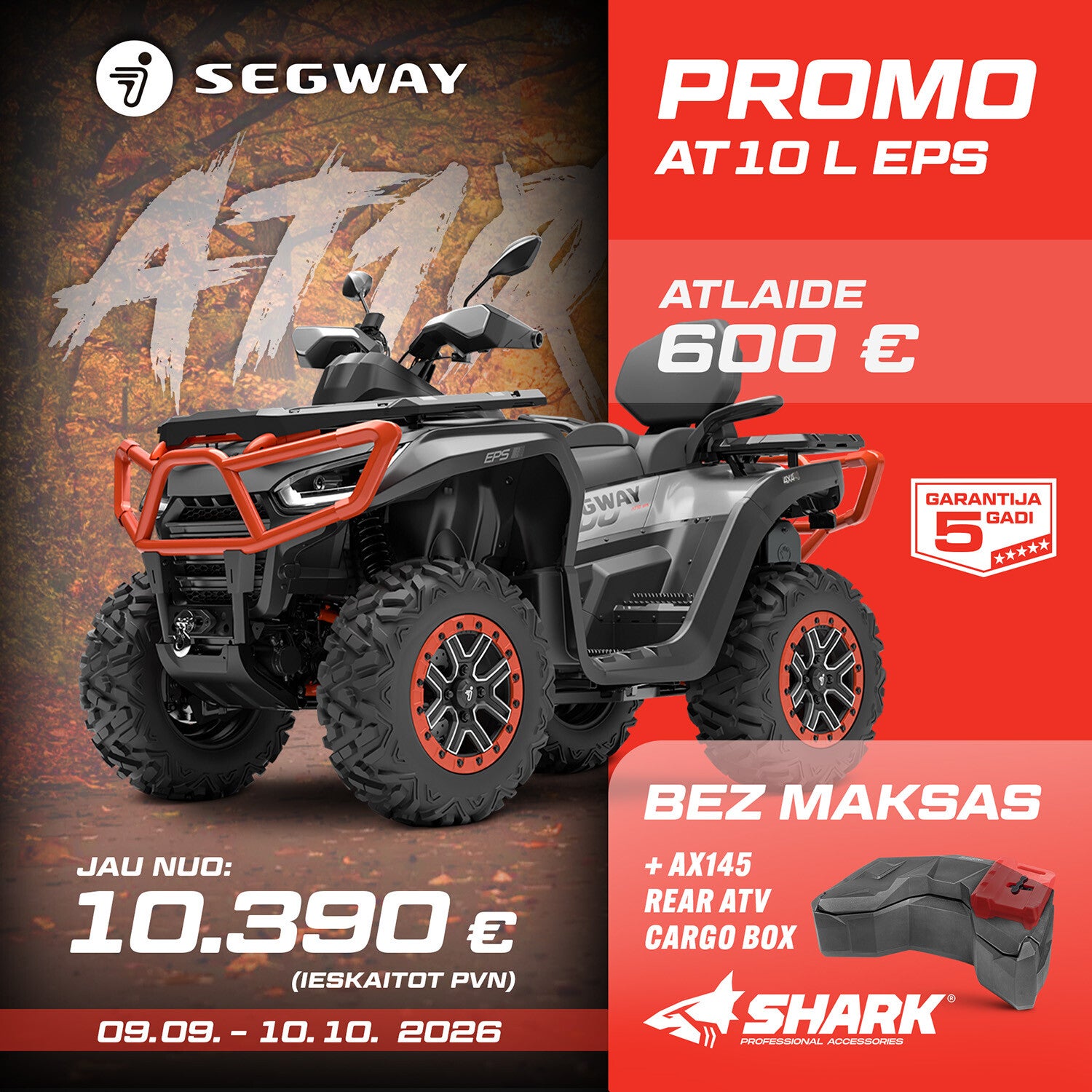 Segway Snarler AT10 (T3b) SEPTEMBRA PIEDĀVĀJUMS