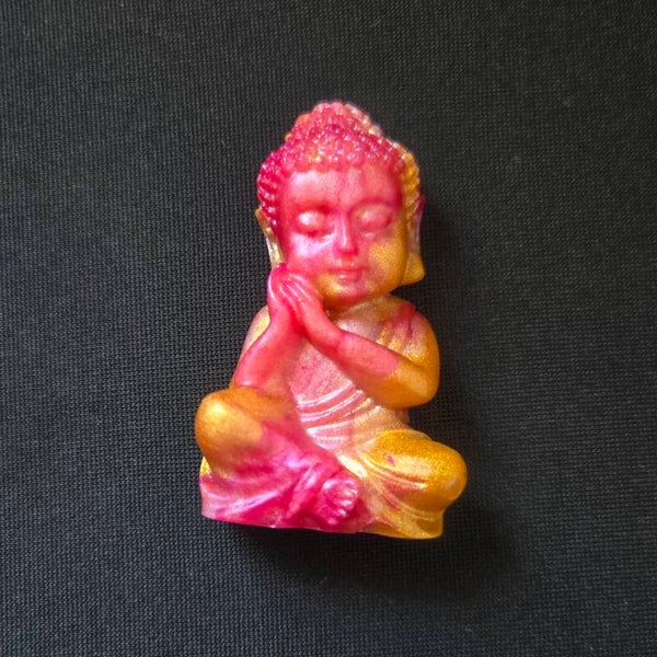 bouddha petit modèle rose et doré