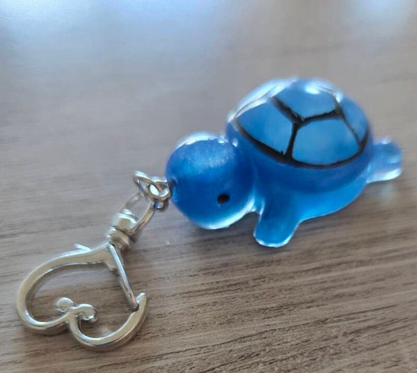 Porte clés tortue bleue