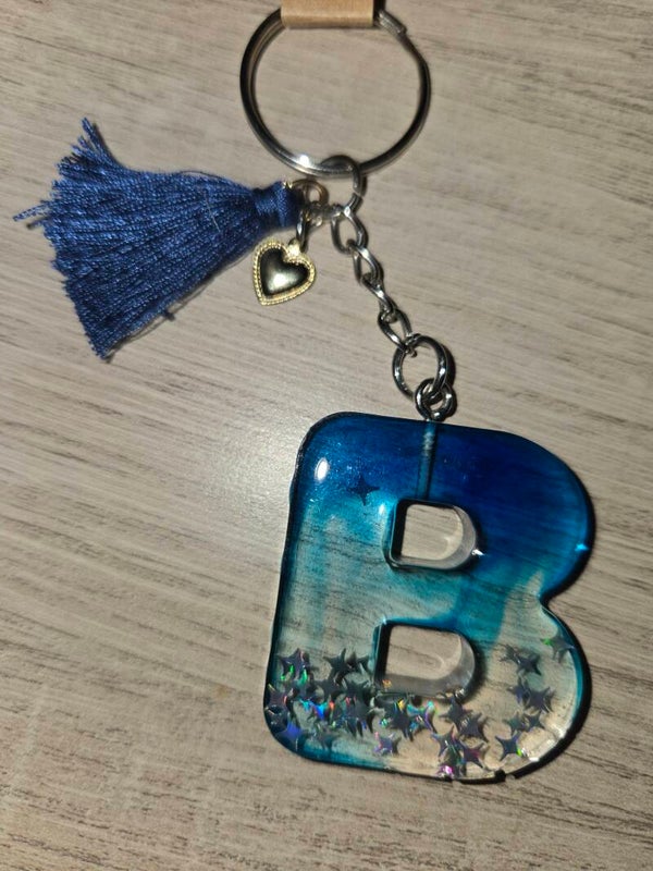 B bleu / transparent