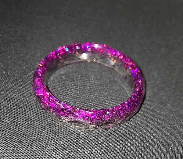 Bracelet pailleté fuschia