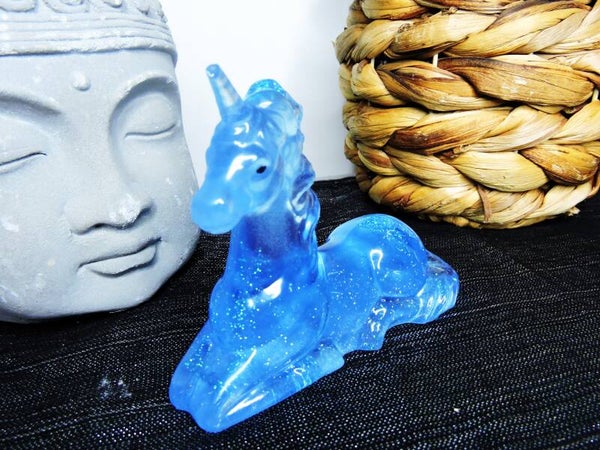 licorne grand modèle bleue