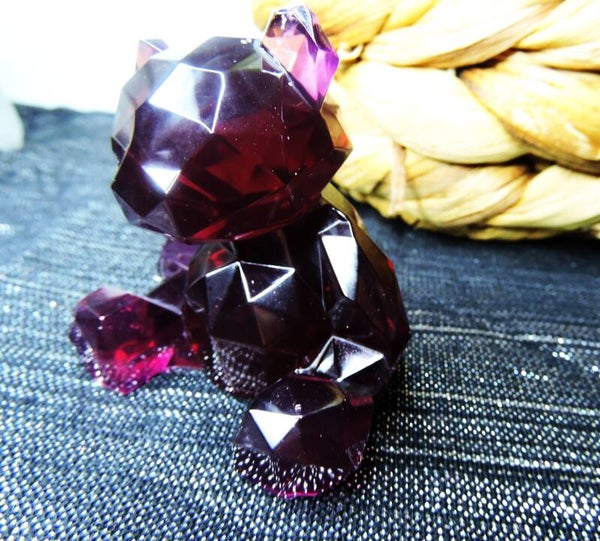 ourson rose crystal