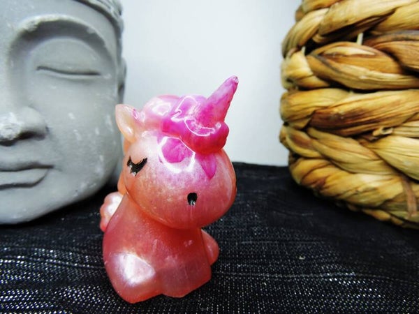 licorne petit modèle rose