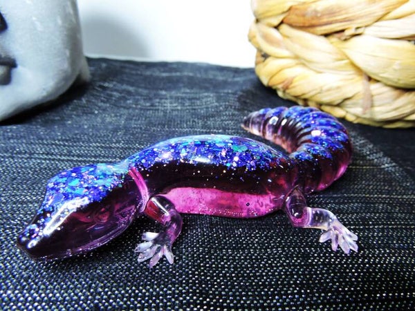 gecko rose crystal pailleté