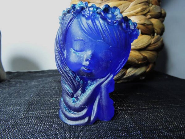 photophore fée bleue à paillettes