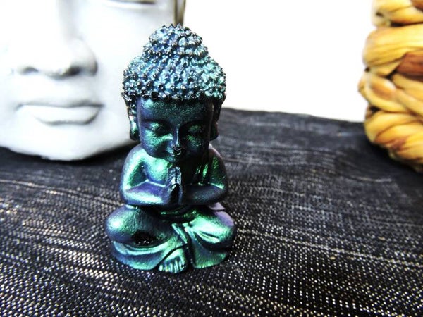 petit bouddha vert caméléon