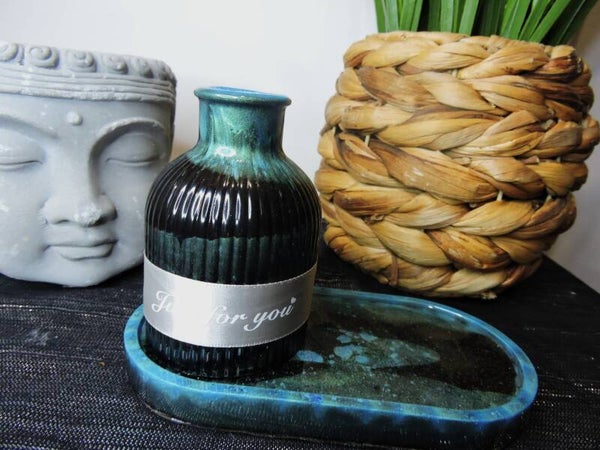 Vase sur plateau