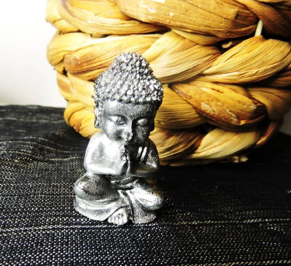 bouddha petit modèle argenté
