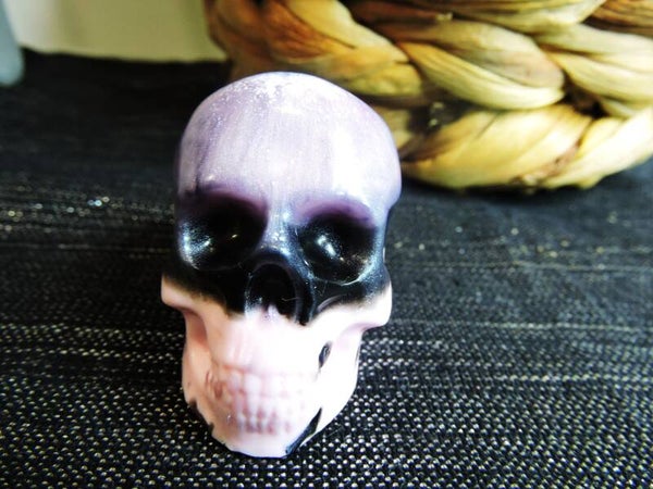 skull/crane petit modèle lilas/noir et rose