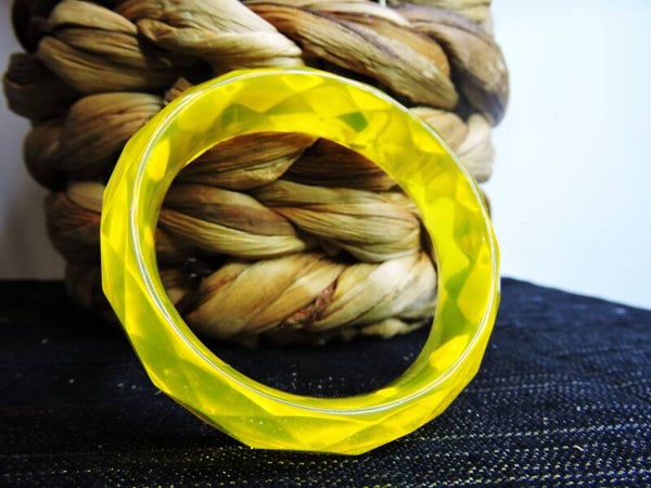 bracelet large jaune