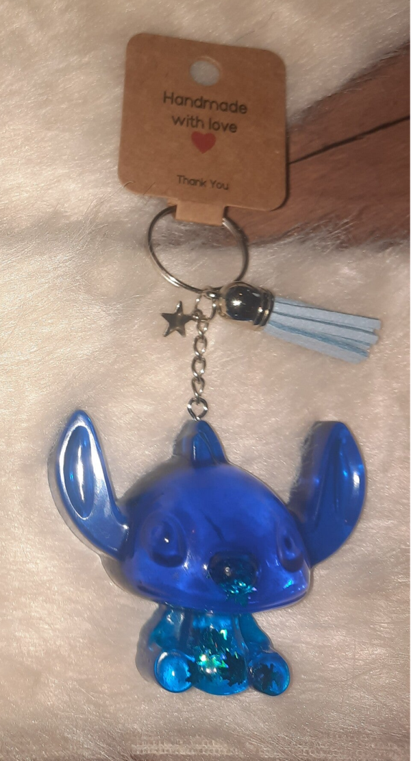 Porte clés Stitch bleu