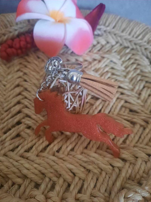 Porte clés Cheval cuivré
