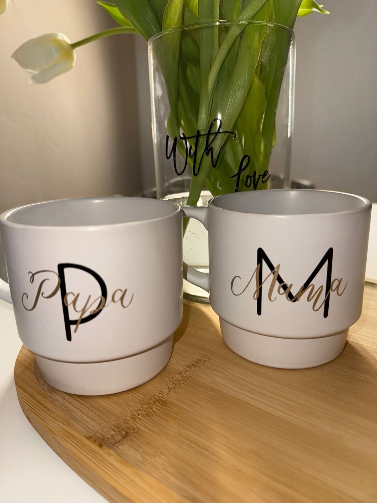 Personalisierte Tassen „Mama & Papa“ – Individuelles Geschenk mit Namen