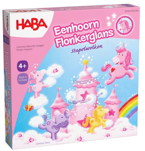 Eenhoorn Flonkerglans Stapelwolken - Kinderspel