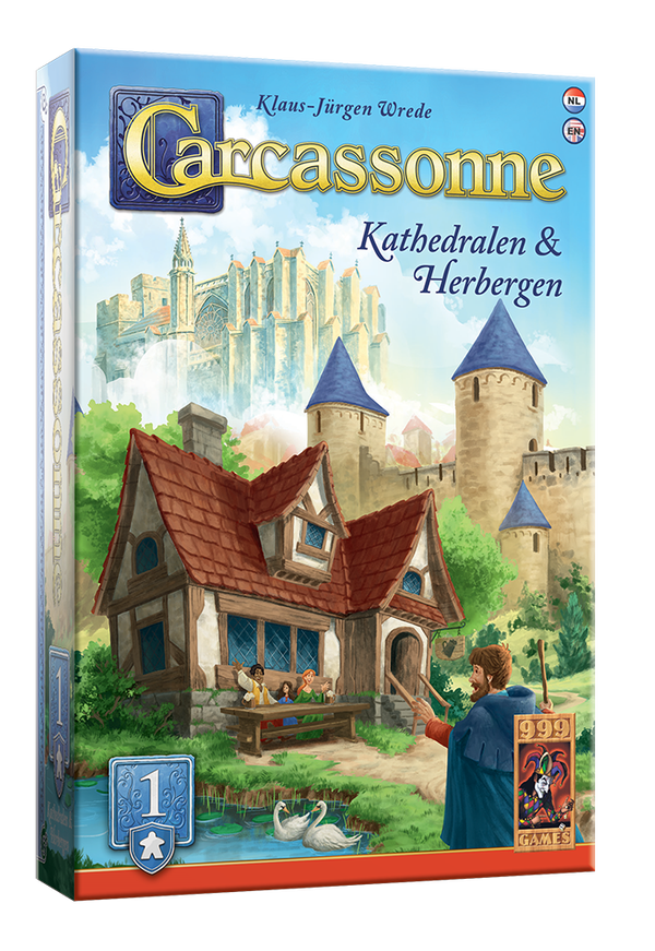 Carcassonne: Kathedralen & Herbergen Uitbreiding 1 - Bordspel