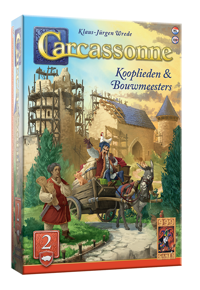 Carcassonne: Carcassonne: Kooplieden &  Bouwmeesters Uitbreiding 2 - Bordspel