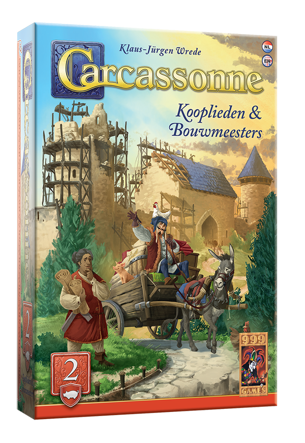 Carcassonne: Carcassonne: Kooplieden &  Bouwmeesters Uitbreiding 2 - Bordspel