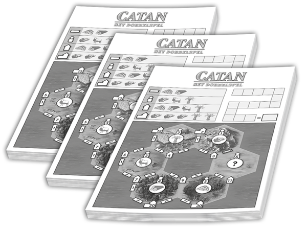 Scoreblokken Catan: Het Dobbelspel (3 stuks)