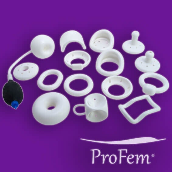 Image of the profem range of silicone vaginal pessaries