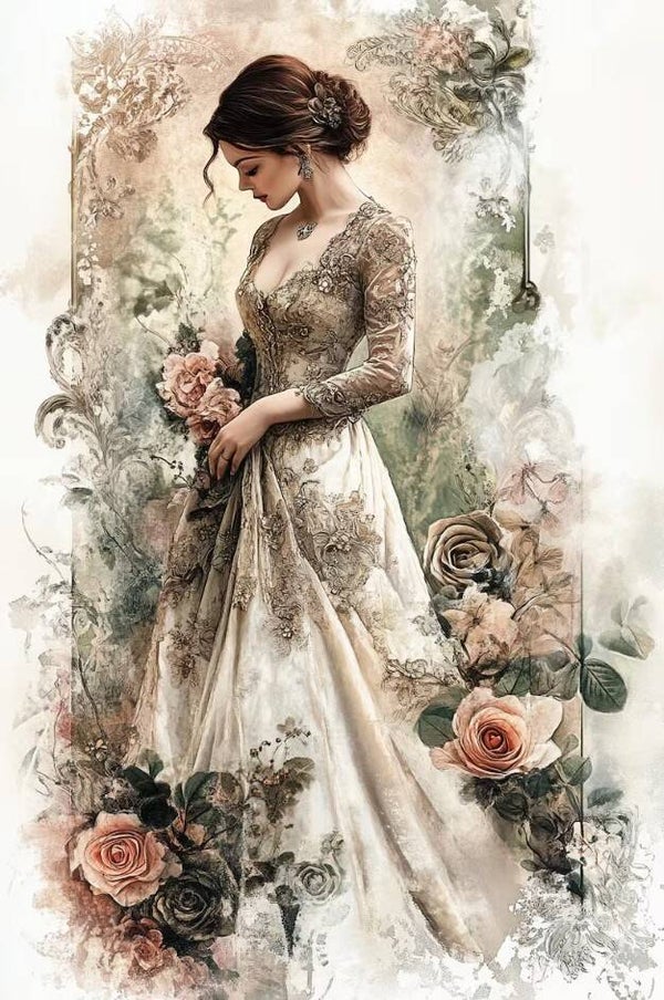 Watercolor, Antique Sewing Pattern cross stitch pattern. Instant PDF Download. 60,000 Stitches.