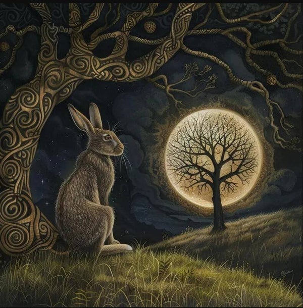 Celtic Hare cross stitch pattern. Instant PDF Download. 40,000 Stitches.