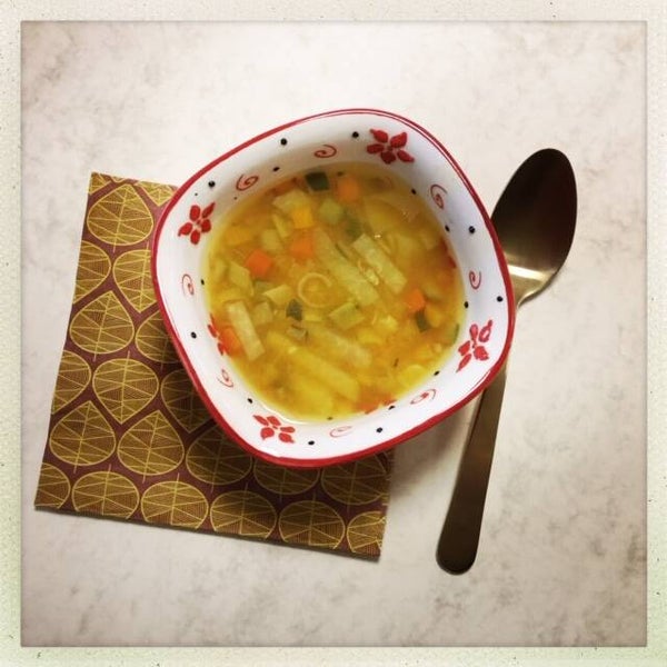 Herfstbouillon met linzen