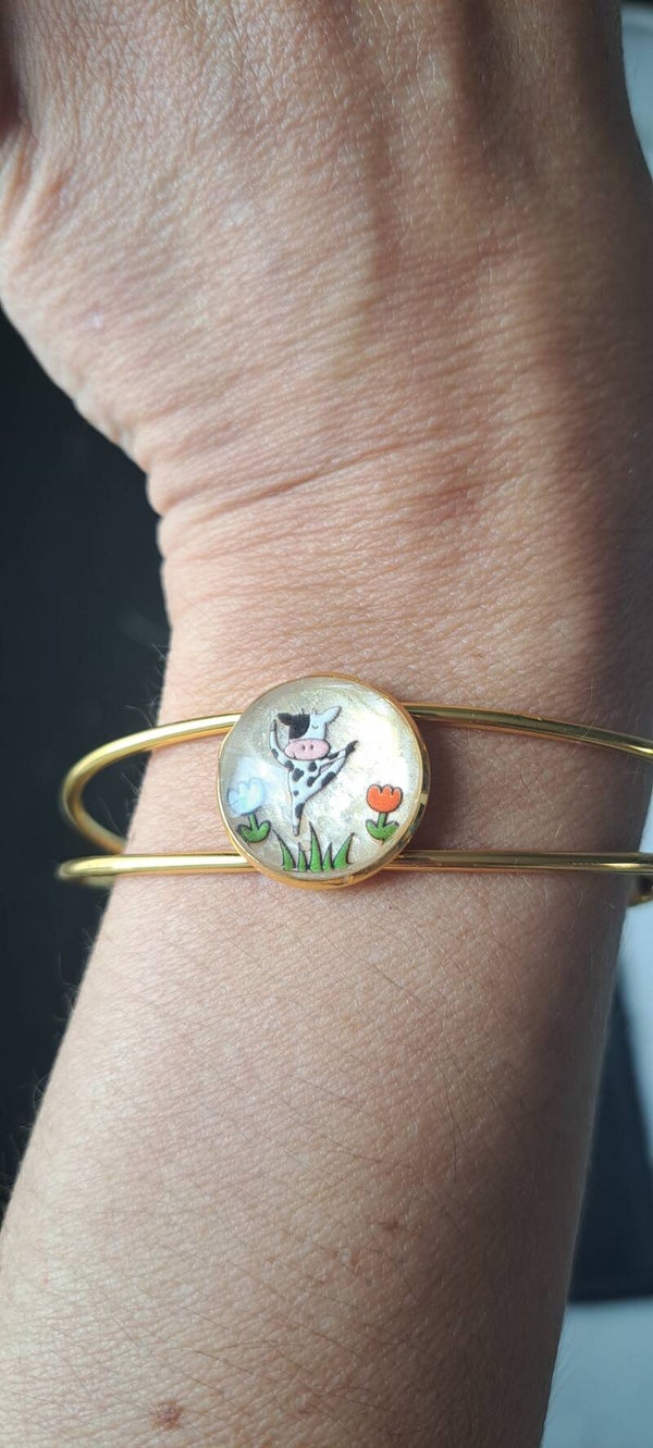 Bracelet réglable en résine UV