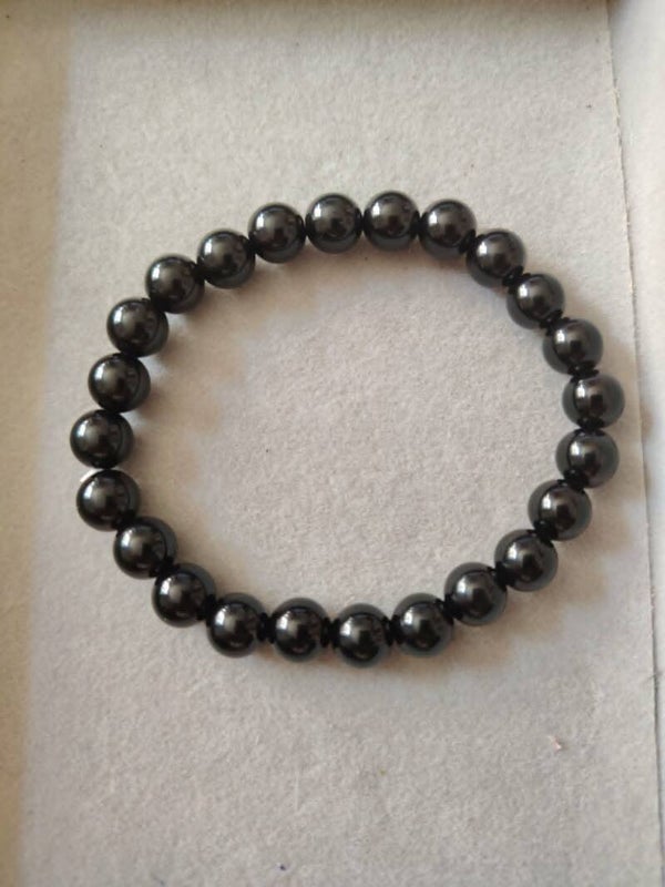 Bracelet en Obsidienne Noir